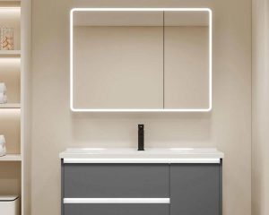Armoire de salle de bain en aluminium