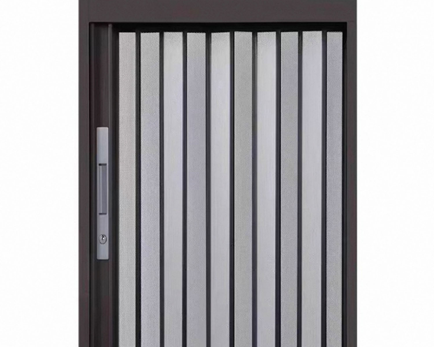 Portes à pinfond en aluminium avec écrans de mouche