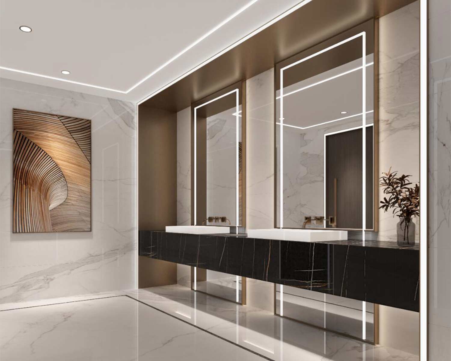 Armoire de salle de bain pour le bureau