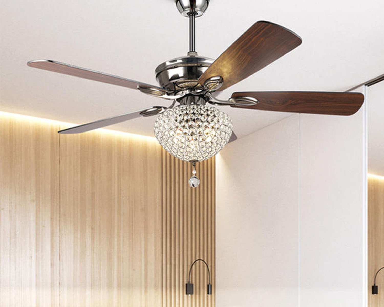 Ventilateur de plafond de lustre