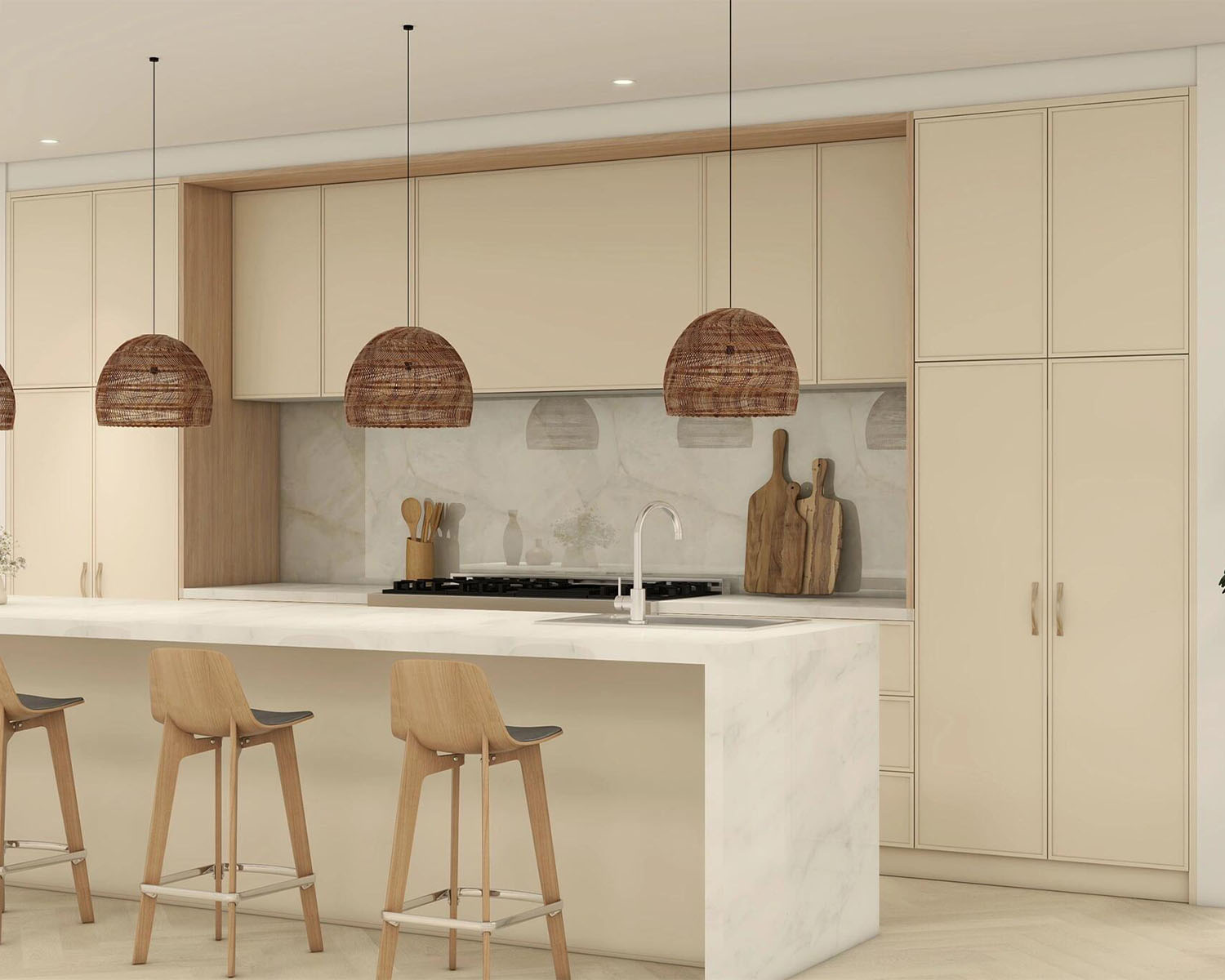 Armoires de cuisine en Chine MDF