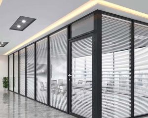 Cliquez sur les stores d'ajustement pour les portes de vide en aluminium