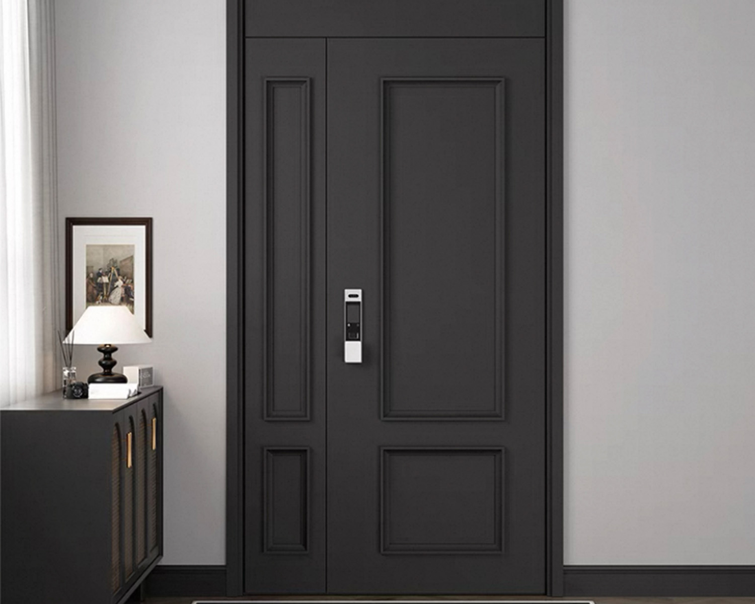 Portes intérieures de maison contemporaine