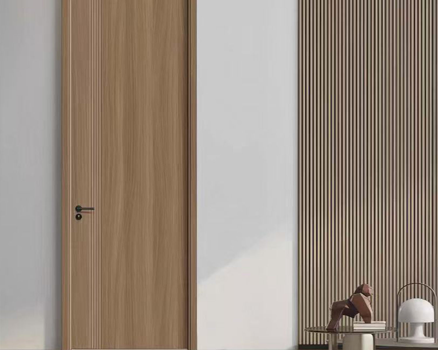 Portes intérieures en bois massif contemporain