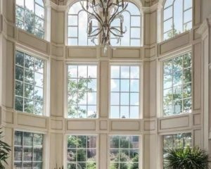 Ventanas de panel francés para villa