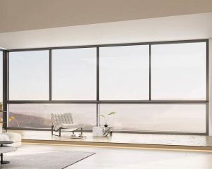Fenêtres gris upvc sash