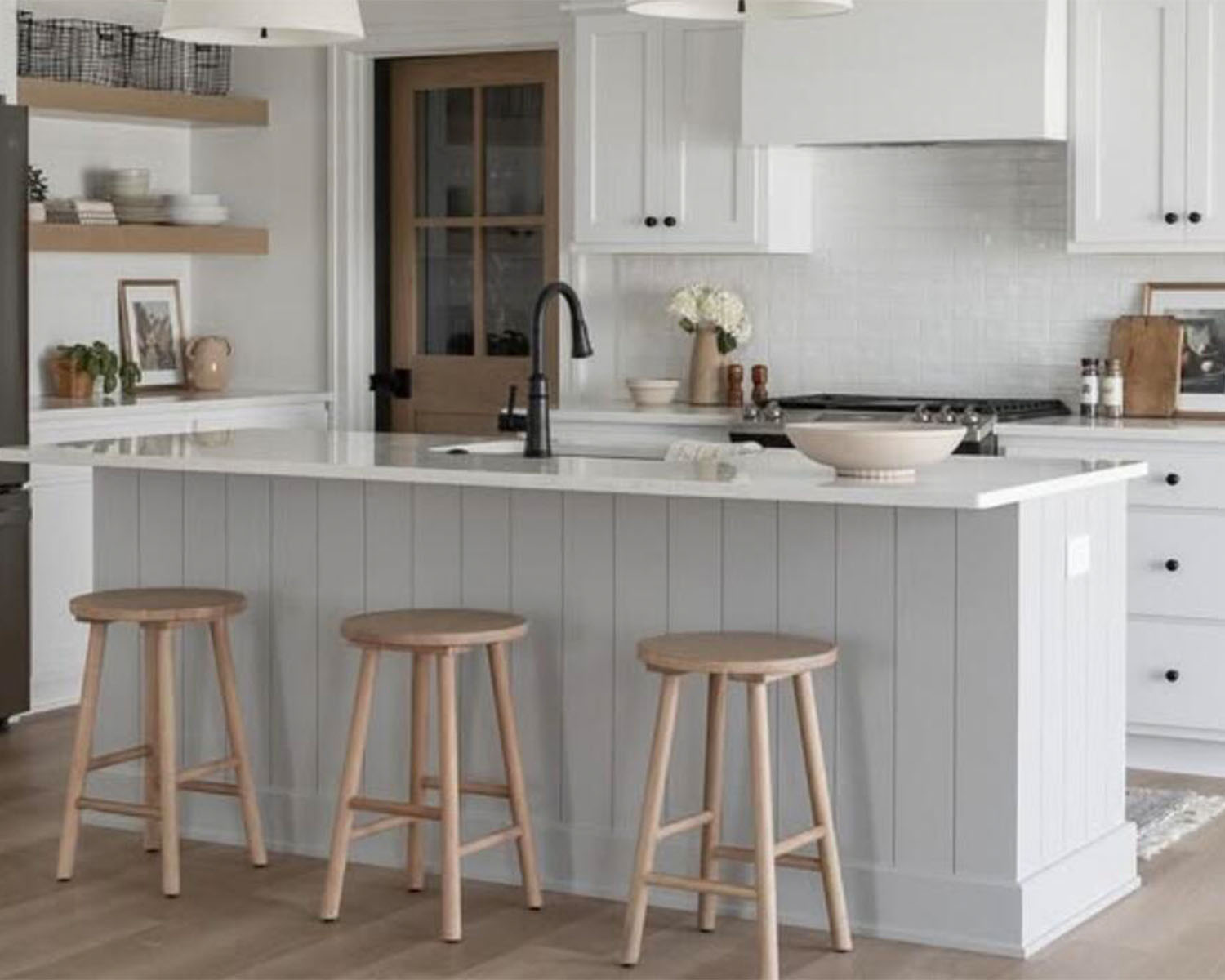 Armoires de cuisine MDF à haut brillant
