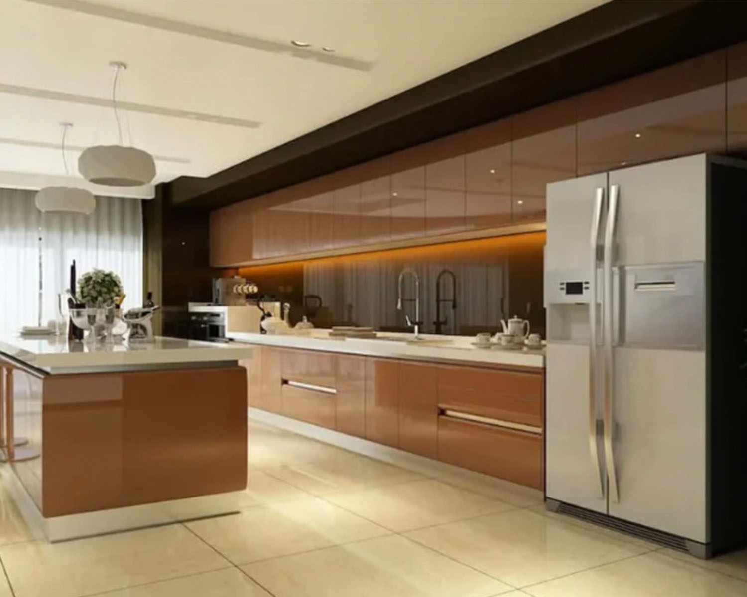 Armoire de cuisine laquer