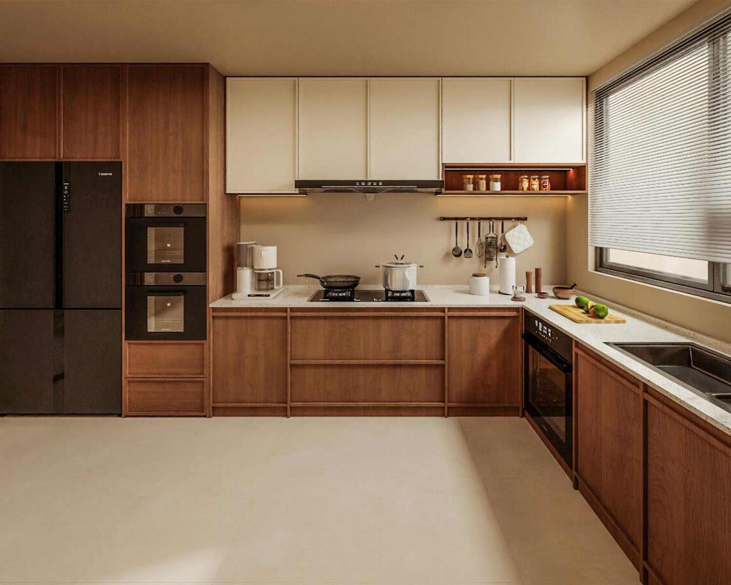 Armoires de cuisine en stratification