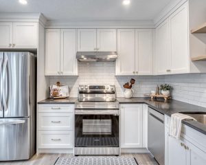 Gabinetes de cocina MDF para villa