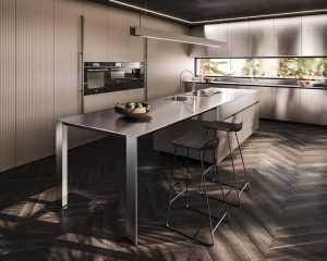 Gabinetes de pared de cocina de metal