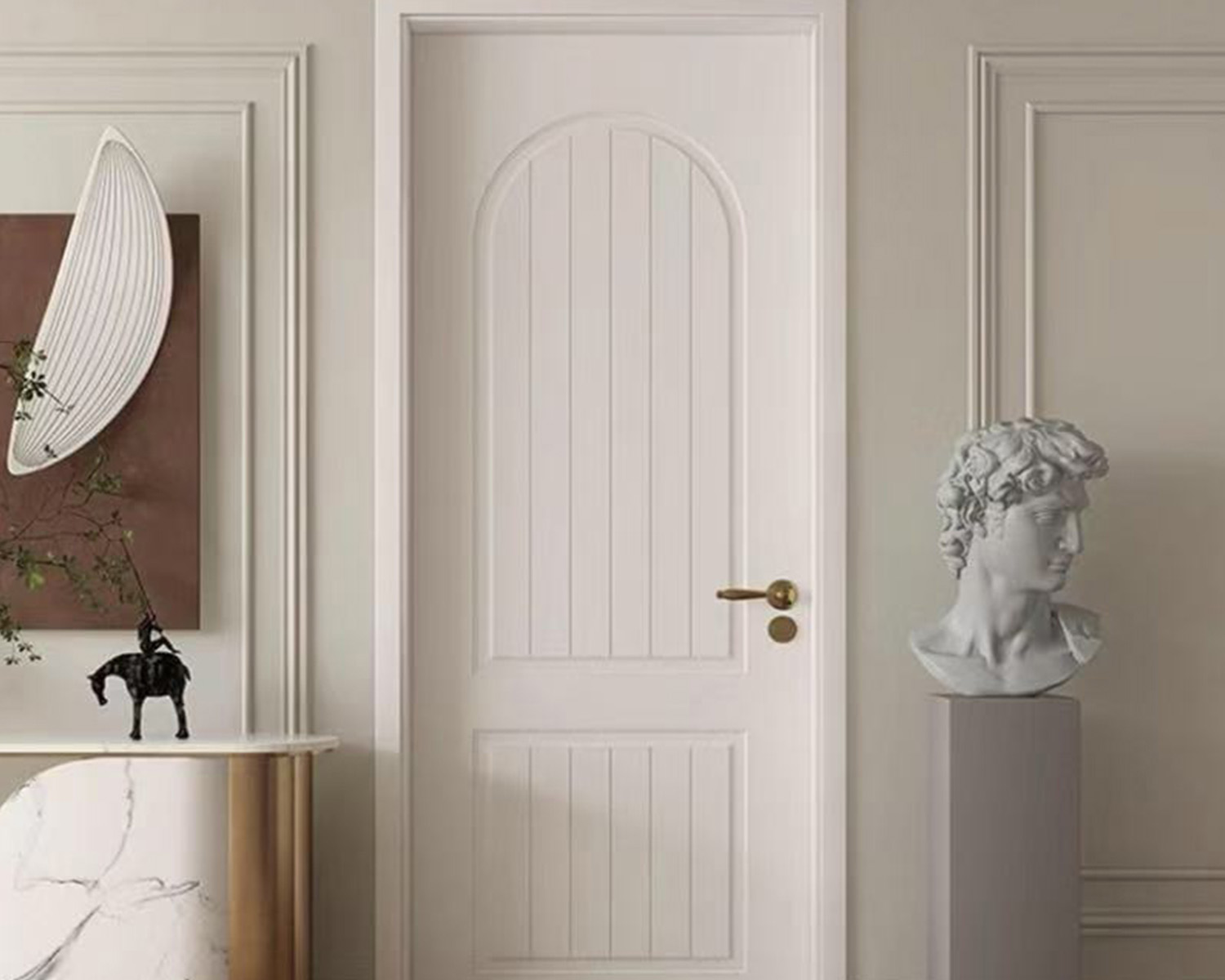 Puertas interiores blancas modernas