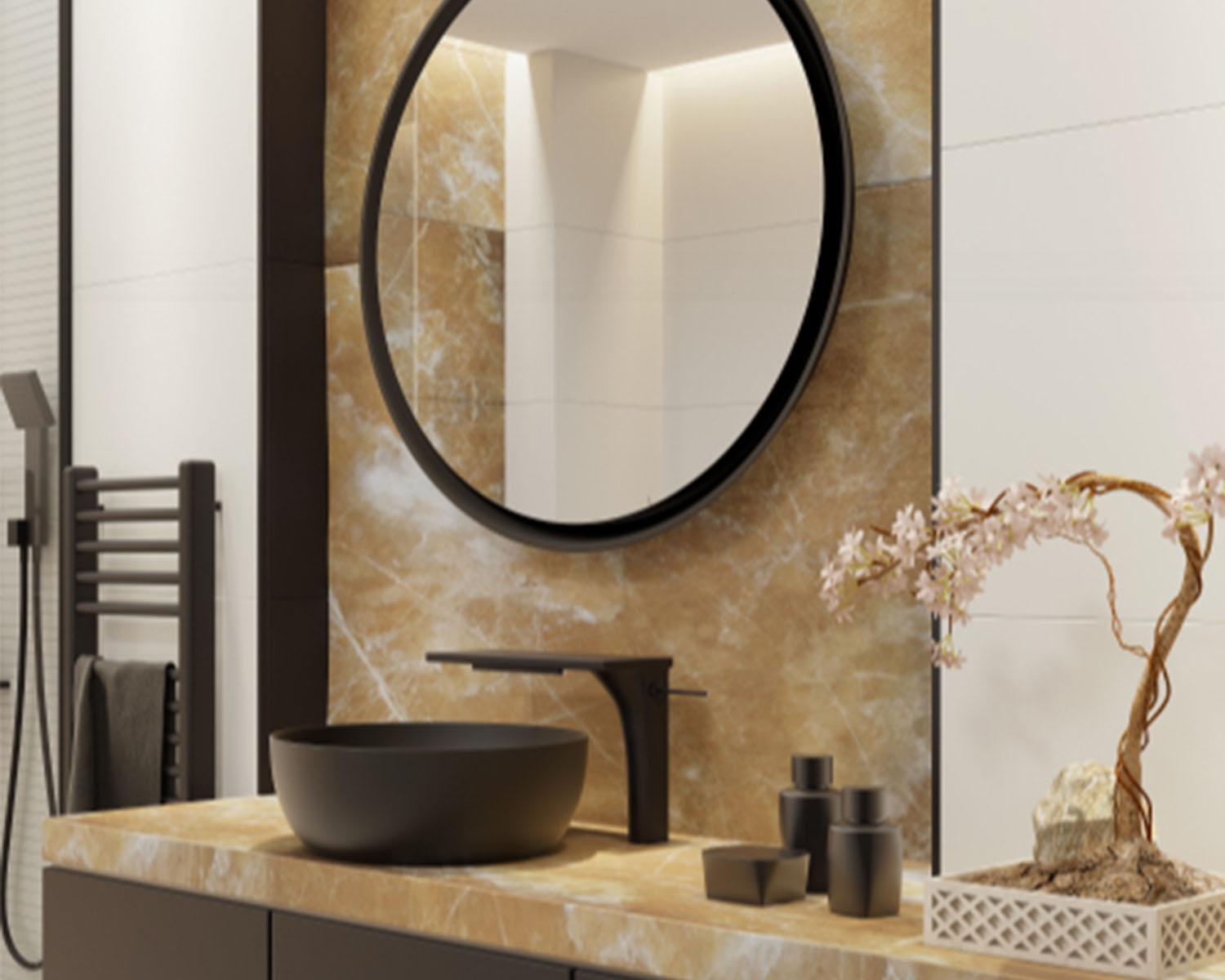Pierre onyx pour le mur