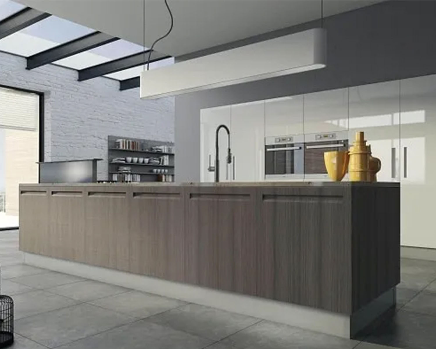 Armoires de cuisine en PVC pour villa