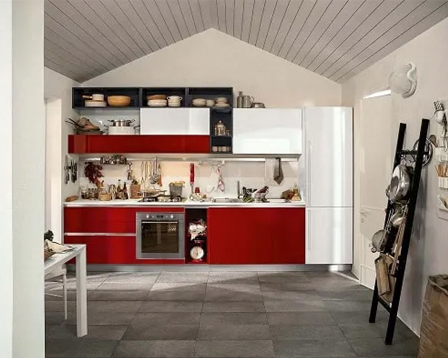Armoires de cuisine en PVC pour appartement