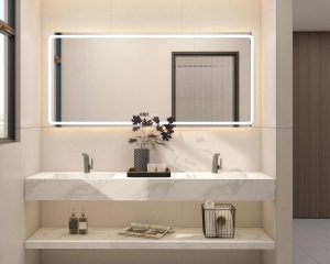 Armoire de salle de bain à dalle