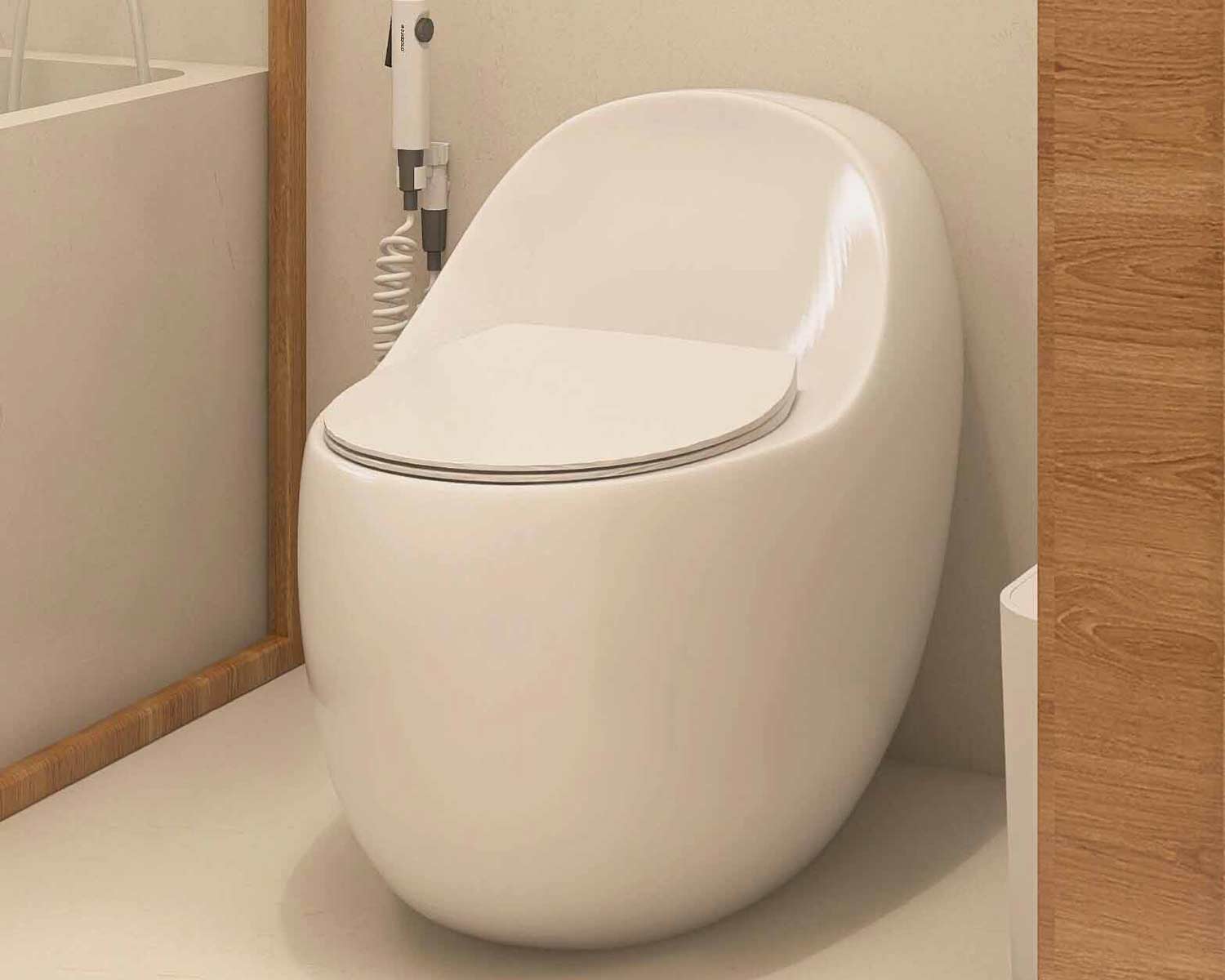 Toilettes d'économie d'espace