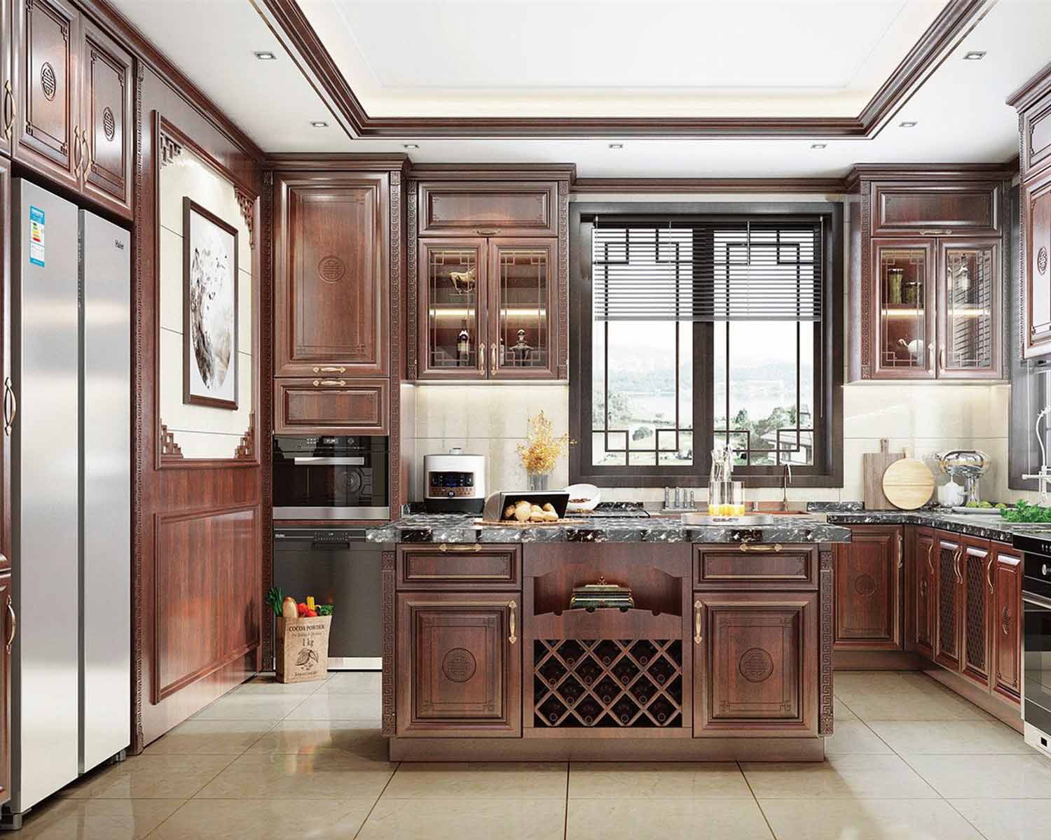 Armoire de cuisine en bois
