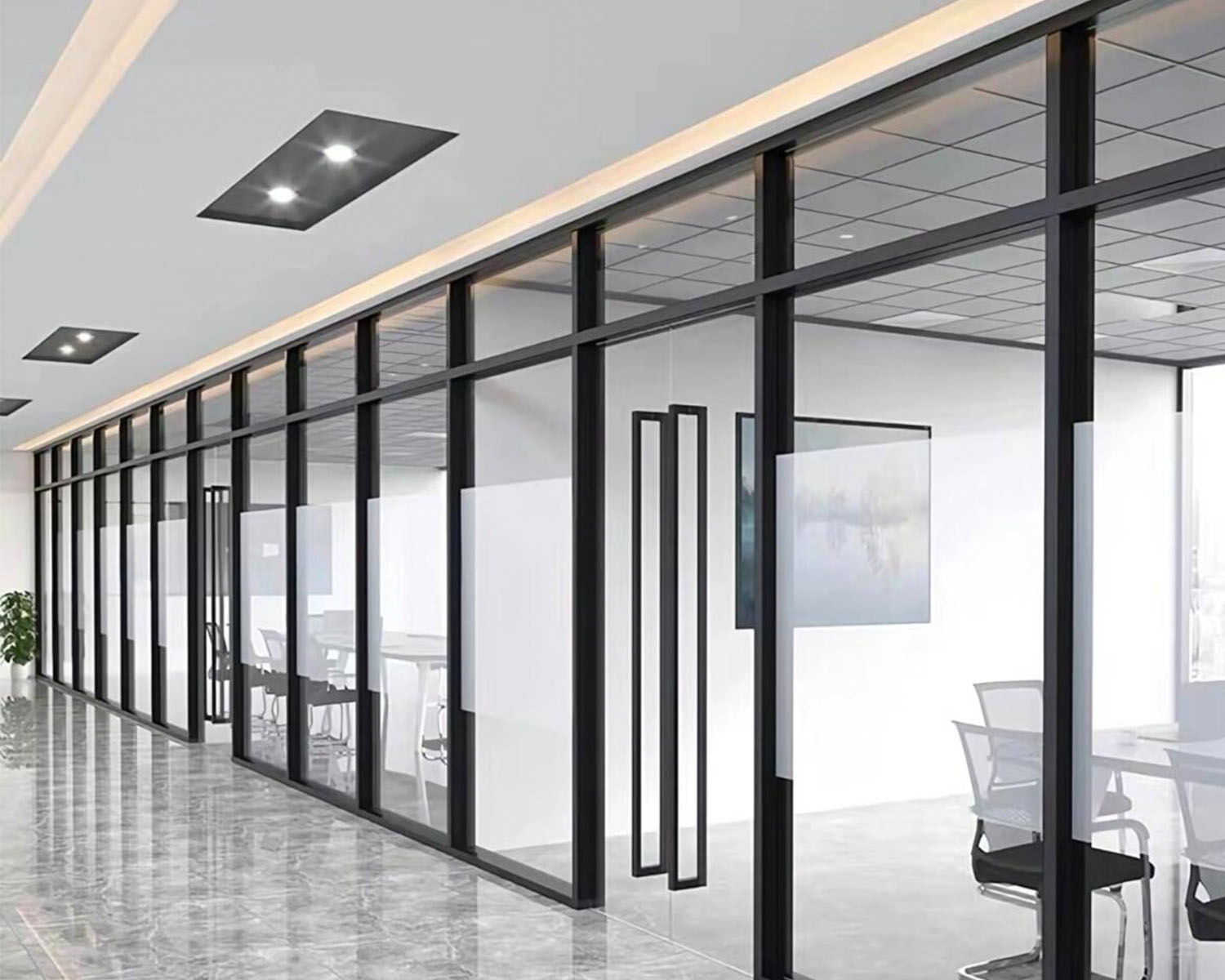 puertas interiores modernas para oficina