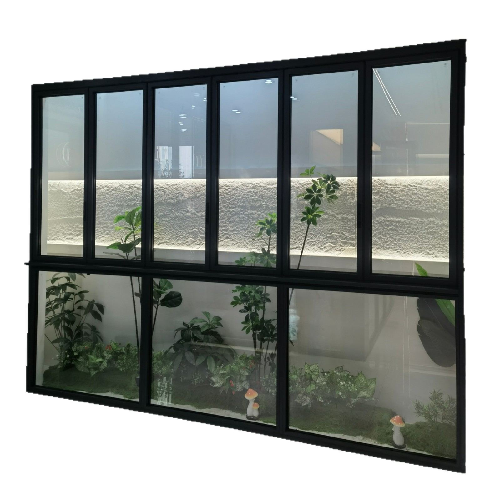 Пользовательские алюминиевые складные окна  Панорамный вид  WinWay