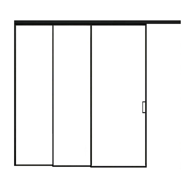 Modern Minimalist Slim Frame Aluminum Sliding Doors