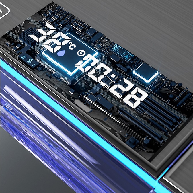 Modern PVD In-Wall LED Shower System – Air-Injection Rainfall Set with Digital Display