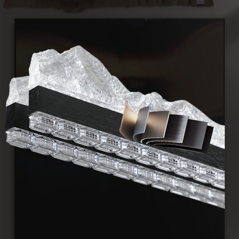 Ra>98 High CRI Modern Linear LED Pendant Light – 120cm Brushed Black Minimalism