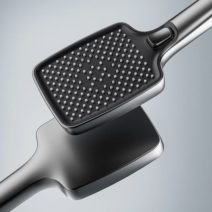 Modern PVD In-Wall LED Shower System – Air-Injection Rainfall Set with Digital Display