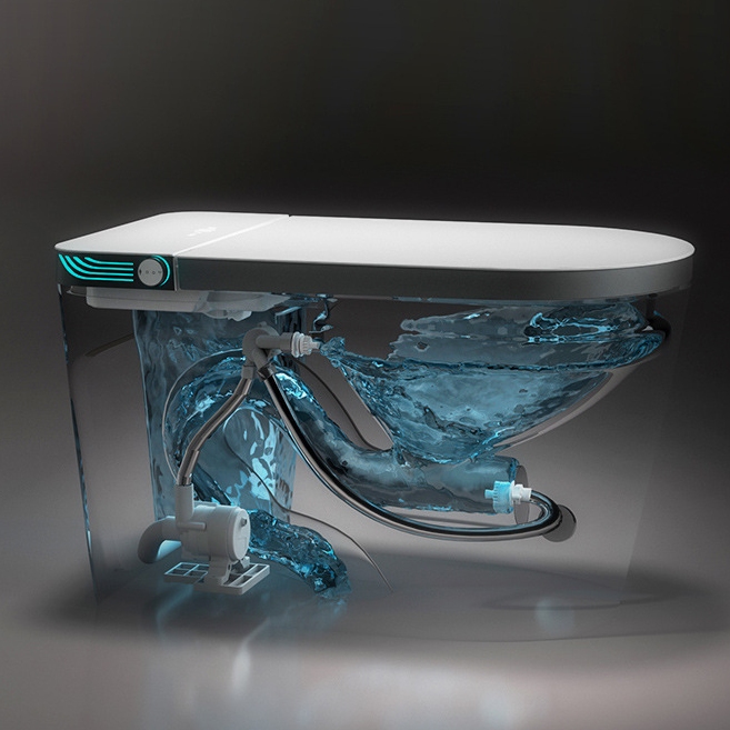 Modern Square Intelligent Integrated Smart Toilet