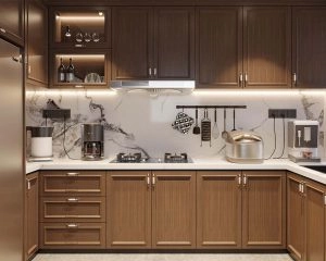 Wooden kitchen cabinets
