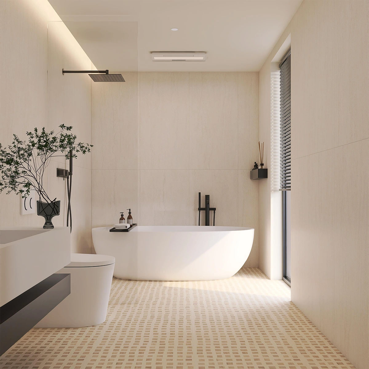Bathroom wall tiles